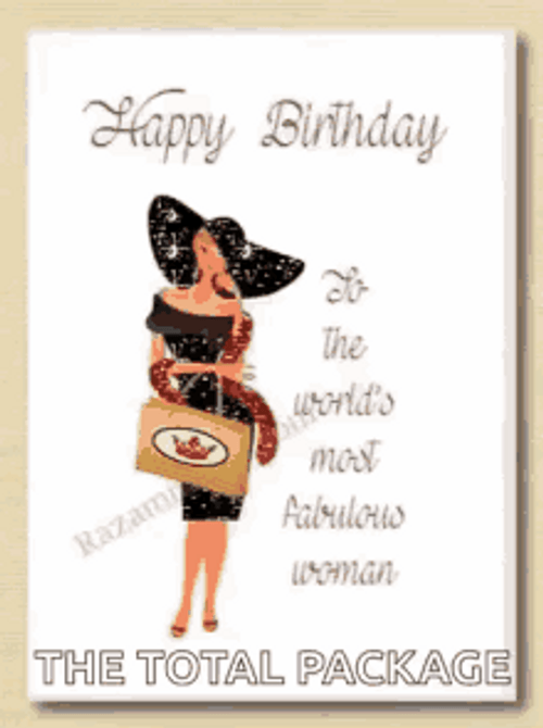 Happy Birthday Diva Total Package Woman GIF