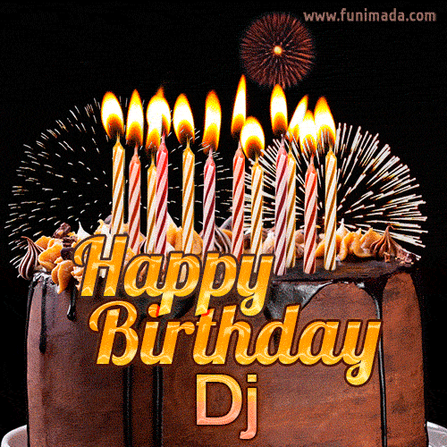 Happy Birthday DJ Graphic Arts GIF