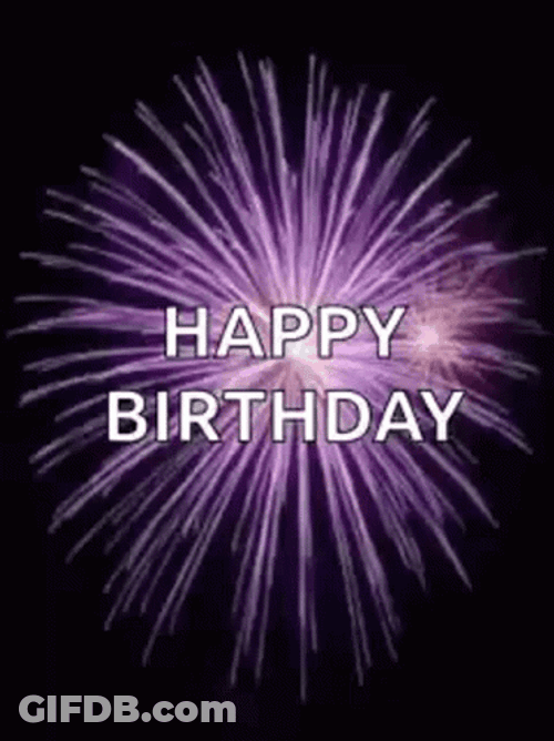 Happy Birthday Fireworks Meme GIF