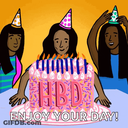 Happy Birthday Friends GIF