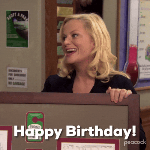Happy Birthday From Amy Poehler GIF