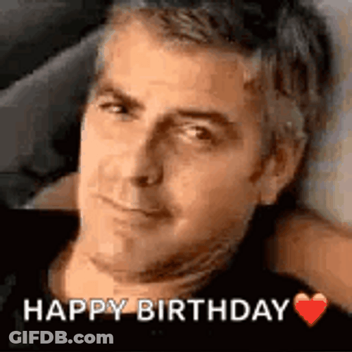 Happy Birthday George Clooney GIF