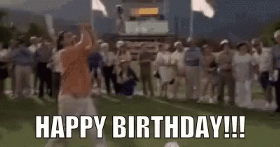 Happy Birthday Golf Player Happily Whining GIF