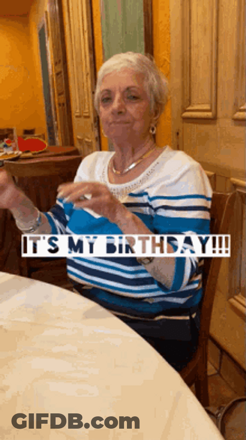 Happy Birthday Grandma Excited GIF