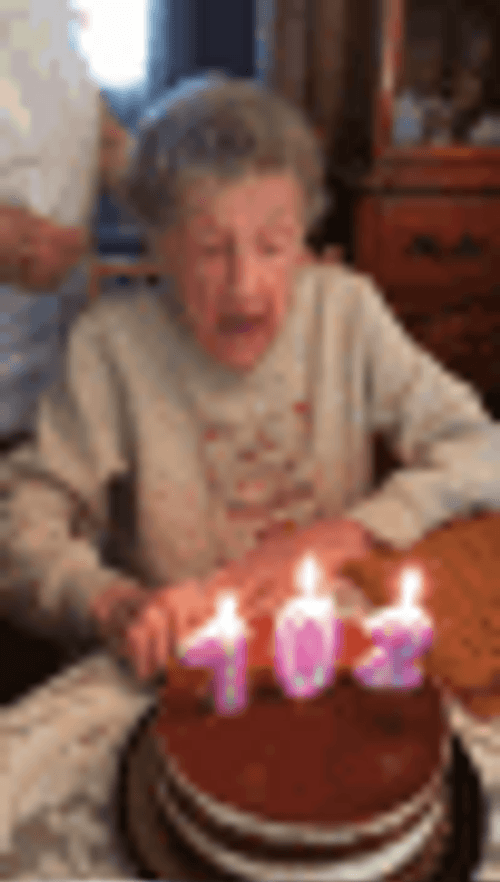 Happy Birthday Grandma Funny Fake Teeth GIF