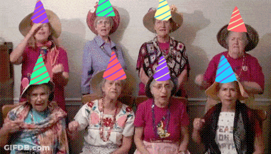Happy Birthday Grandma Gang Picture GIF