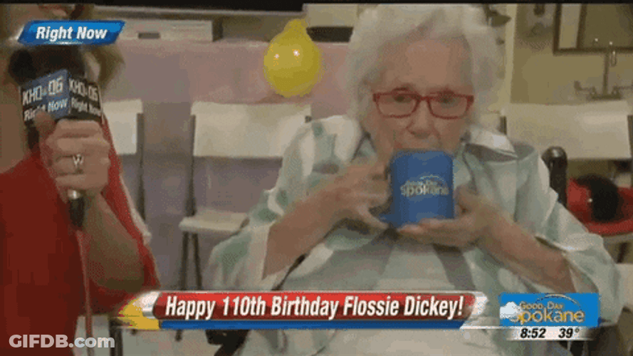 Happy Birthday Grandma She's 100 GIF