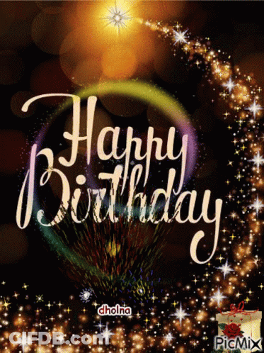 Happy Birthday Greeting Card GIF