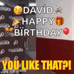 Happy Birthday Greeting For David GIF