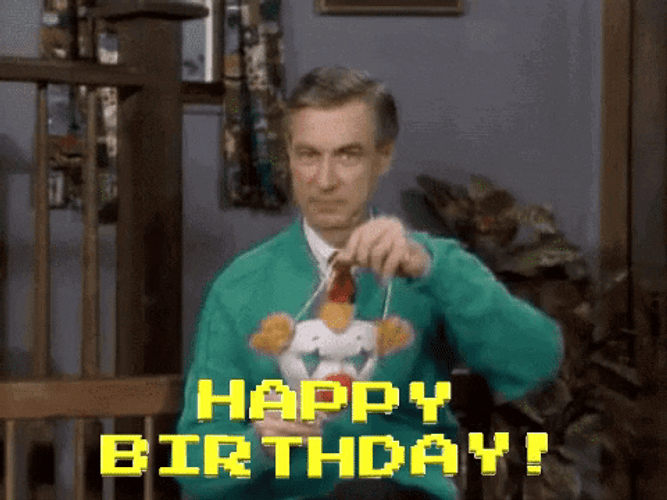 Happy Birthday Halloween Creepy Clown Mask GIF