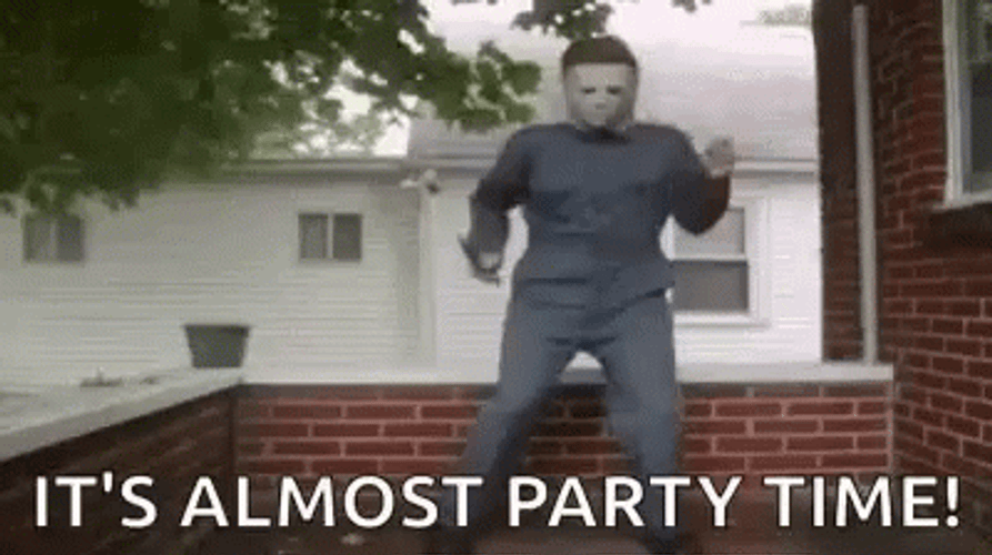 Happy Birthday Halloween Dance Party Michael Myers GIF