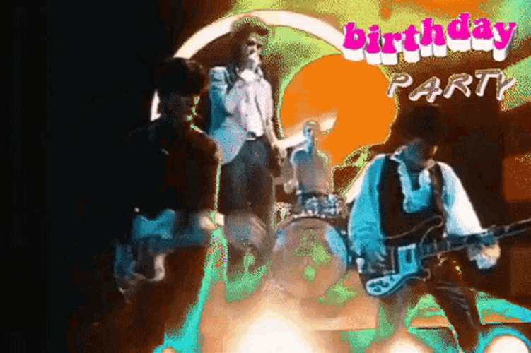 Happy Birthday Halloween Rock Band 80S Vampire GIF