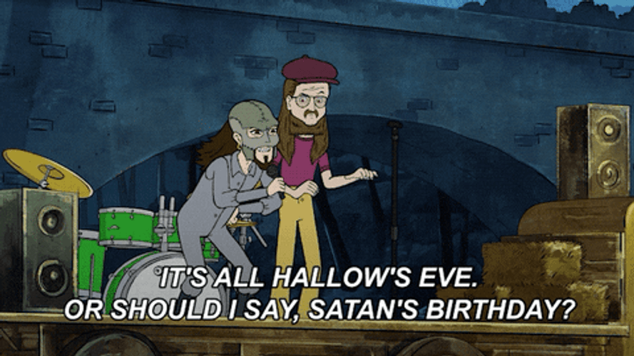 Happy Birthday Halloween Satan Bless The Harts GIF