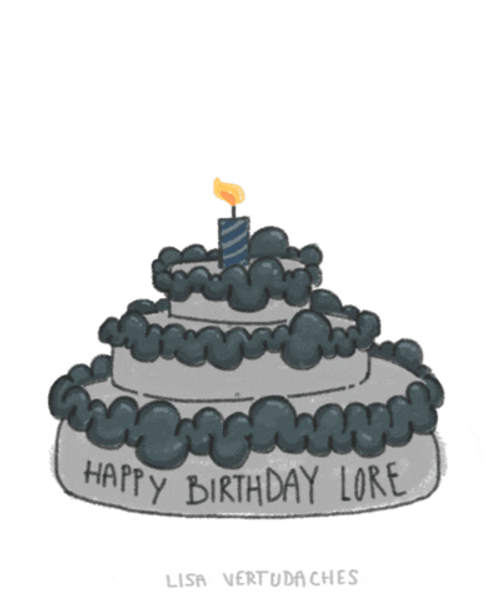 Happy Birthday Halloween Spooky Ghost Cake GIF