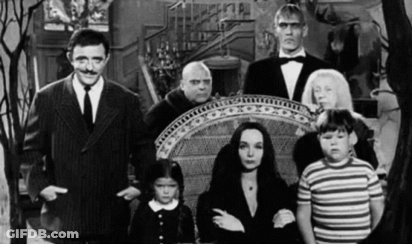 Happy Birthday Halloween The Addams Family Fingers Snap GIF