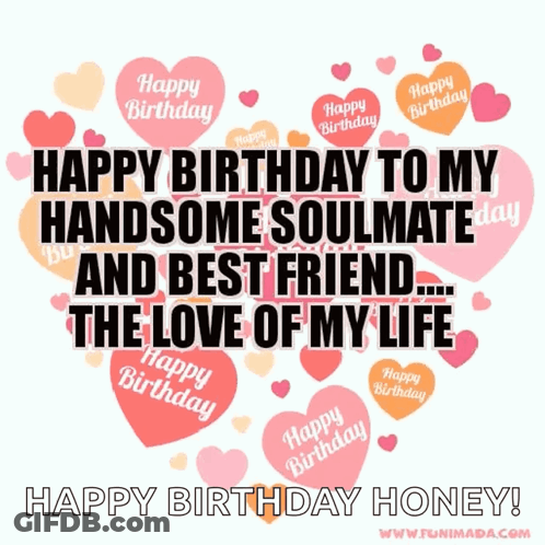 Happy Birthday Handsome Soulmate GIF