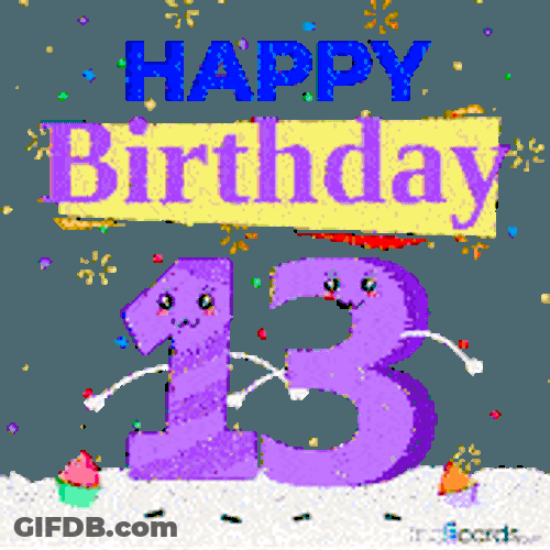 Happy Birthday Happy 13Th Birthday Sticker GIF