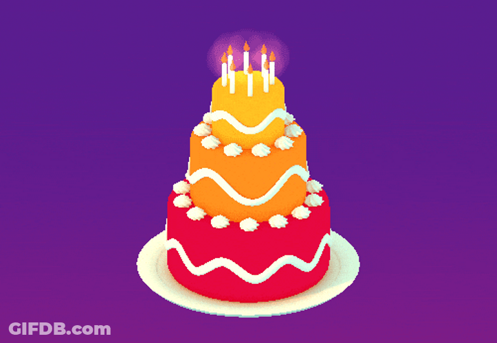 Happy Birthday Harry Rotating Cake GIF