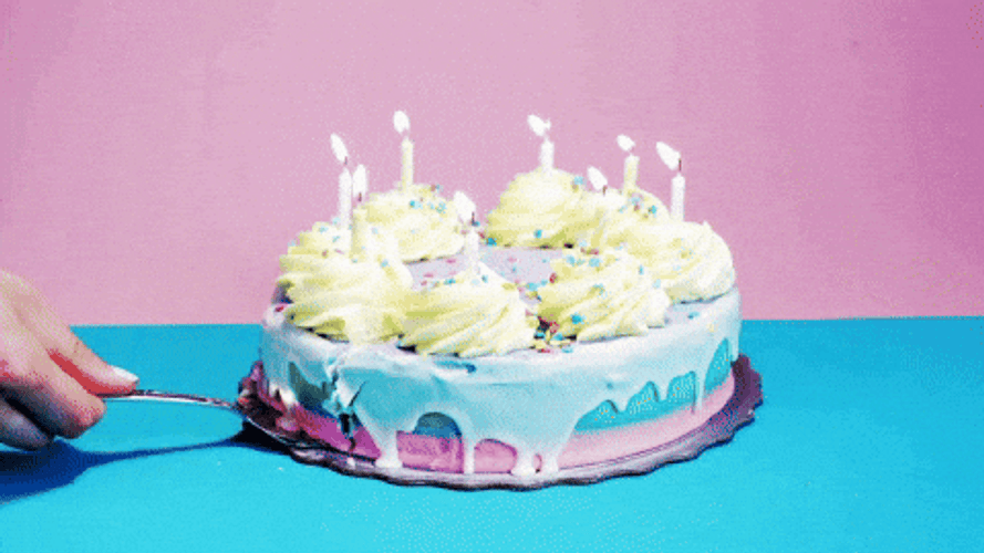 Happy Birthday Harry Slicing Cake GIF
