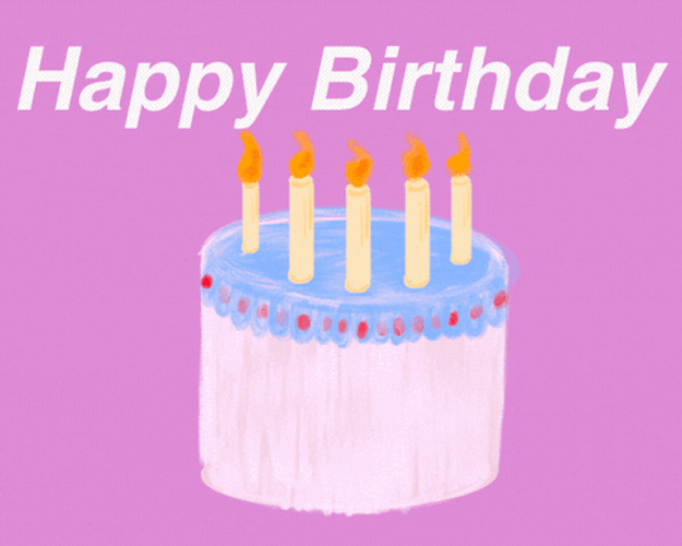Happy Birthday Harry With Simple Cake GIF