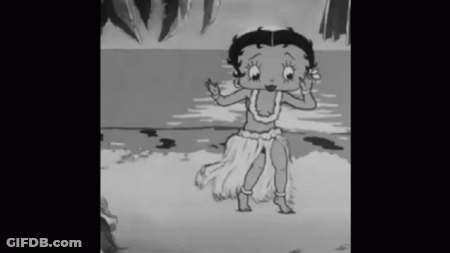 Happy Birthday In Hawaiian Betty Boop GIF