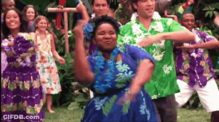Happy Birthday In Hawaiian Luau GIF