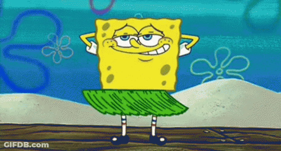 Happy Birthday In Hawaiian Sponge Bob GIF
