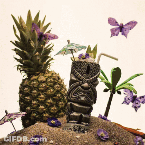 Happy Birthday In Hawaiian Tiki GIF