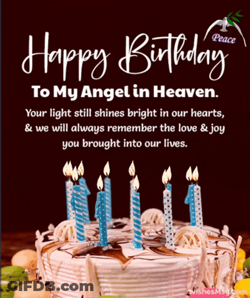 Happy Birthday In Heaven Gif GIF