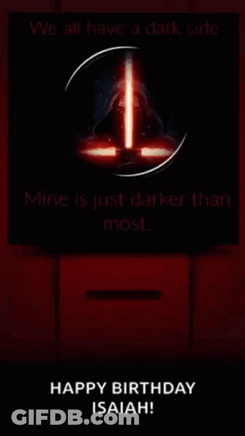 Happy Birthday Isaiah Star Wars GIF