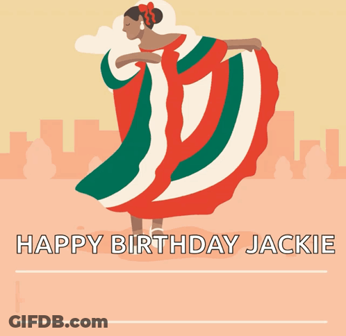 Happy Birthday Jackie Poster GIF