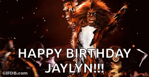 Happy Birthday Jaylyn Cat GIF