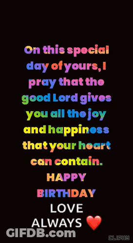 Happy Birthday Joy And Happiness GIF