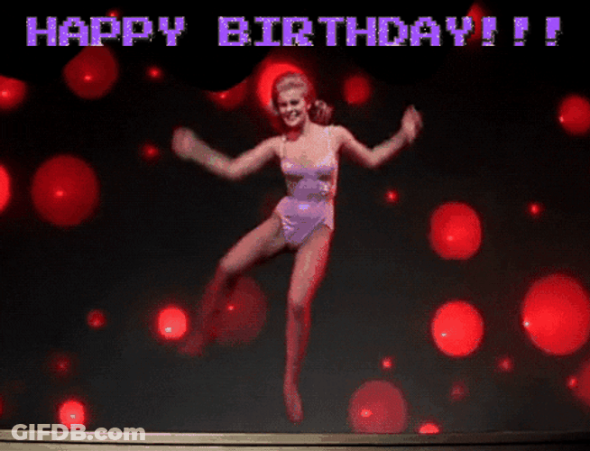 Happy Birthday Lady Awkward Funny Dance GIF