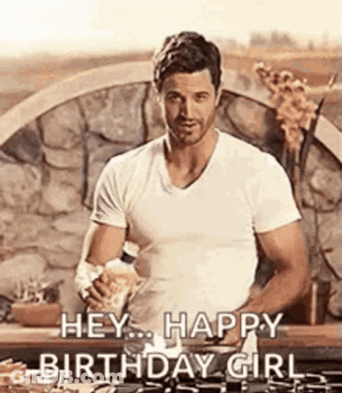 Happy Birthday Lady Sexy Man GIF