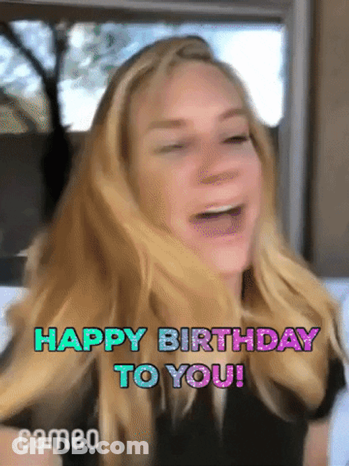 Happy Birthday Lady Video Greeting GIF