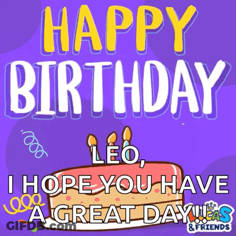 Happy Birthday Leo GIF