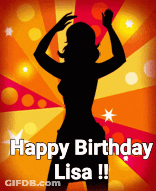 Happy Birthday Lisa Dancing GIF