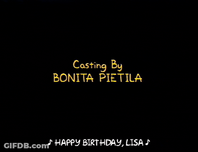 Happy Birthday Lisa Song GIF
