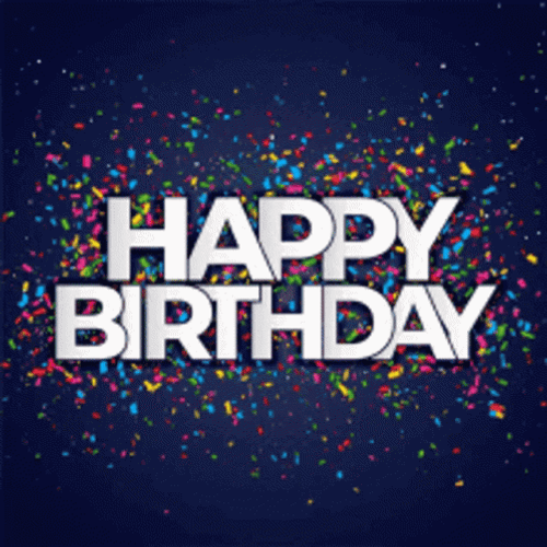 Happy Birthday Man Colorful Theme Greetings GIF