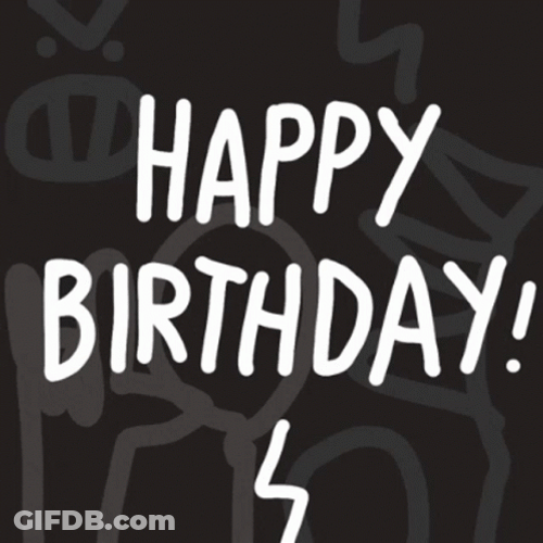 Happy Birthday Man Rock And Roll Theme GIF