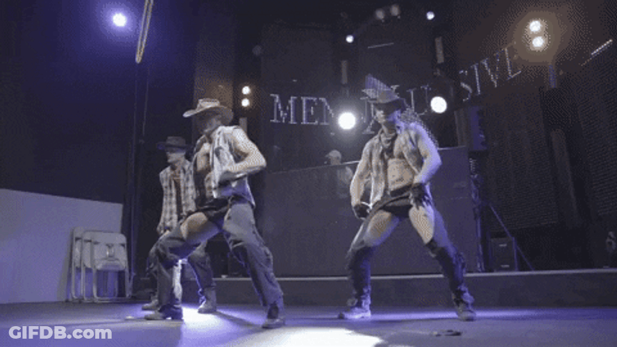 Happy Birthday Man Sexy Dancers Cowboy Outfit GIF