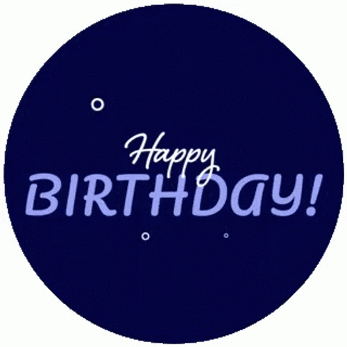 Happy Birthday Man Simple Fireworks Background GIF