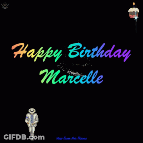 Happy Birthday Marcelle With Michael Jackson GIF