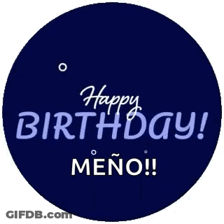 Happy Birthday Meno Circle GIF