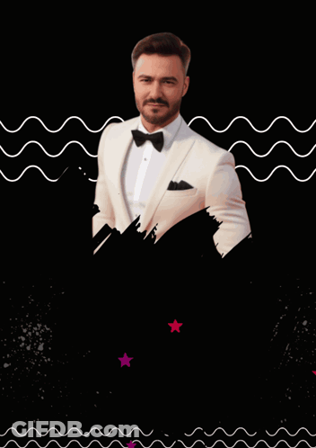 Happy Birthday Metoo Poster With Tuxedo Man GIF