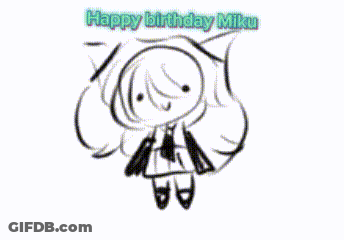 Happy Birthday Miku Car GIF
