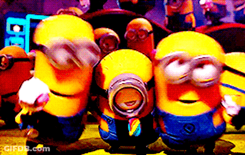 Happy Birthday Minions Goofy Singing GIF