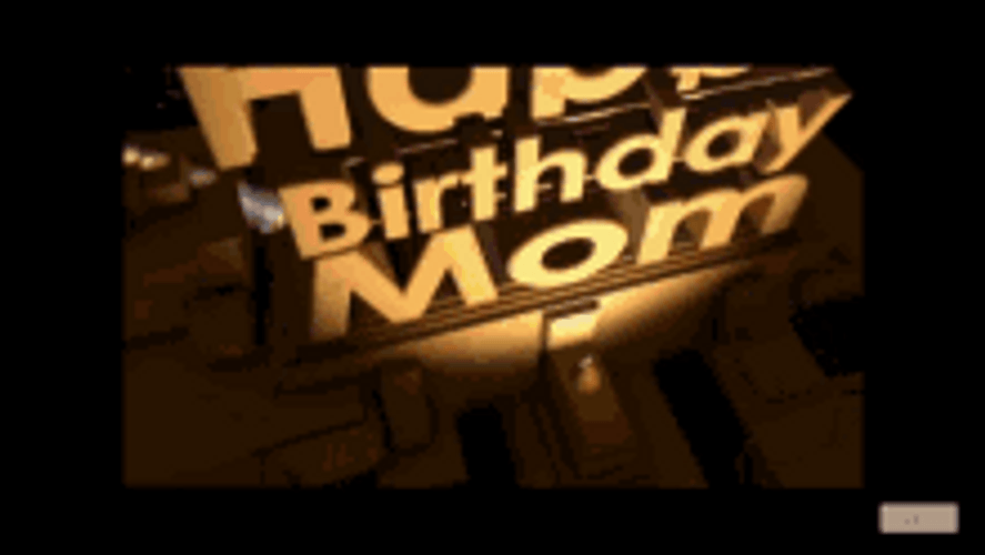 Happy Birthday Mom Theatre Lighting Animation GIF
