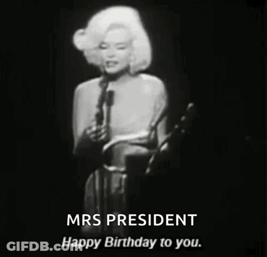 Happy Birthday Mr President Marilyn Monroe GIF